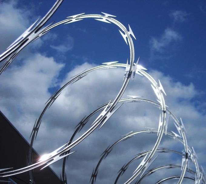 Elettro Galvanized1.5mmx1.5mm Diamond Welded Razor Wire Mesh 4