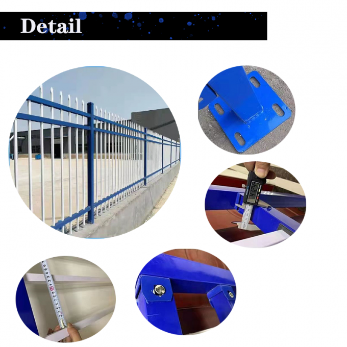 Recinto ornamentale del nuovo di progettazione del ferro battuto del recinto picchetto economico di Panel Steel Metal 1