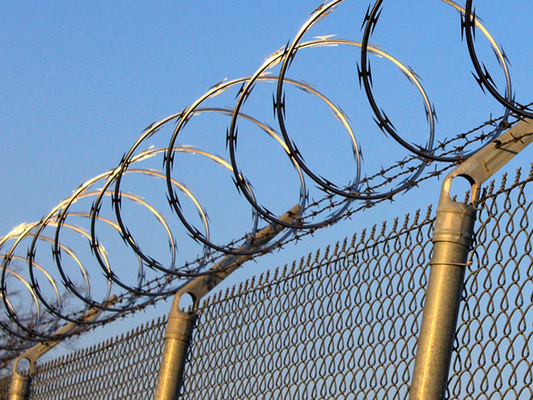 Anping  Yuanmai  Line Post 60*2mm  Galvanized   and   power  coated  Airport Perimeter Fencing High Security