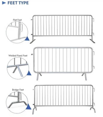 hot dipped galvanized fence panel temporary crowd control barrier